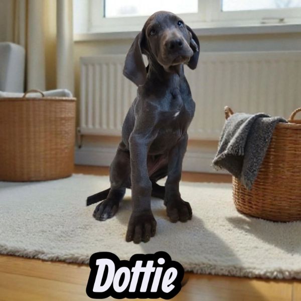 Dottie, blue Great Dane puppy